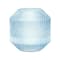 Blue Diamond Pattern Glass Vase or Candle Holder
